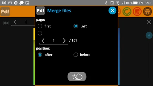 PDF page processing