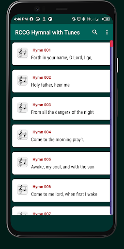 RCCG Hymnal with Tunes Screen 2