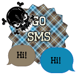 GO SMS - Luv Skulls 10 icon