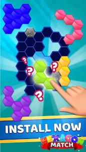 Hexagon Match MOD APK (Unlimited Money) Download 4