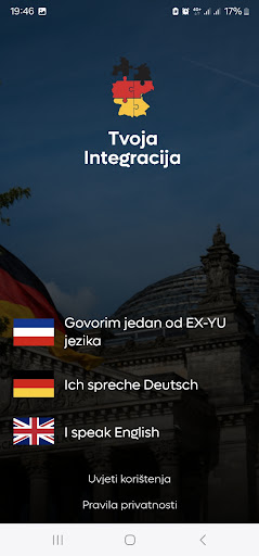 Android application TVOJA Integracija screenshort