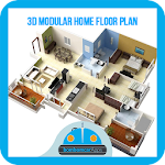 Cover Image of ดาวน์โหลด 3D Modular Home Floor Plan 1.0 APK