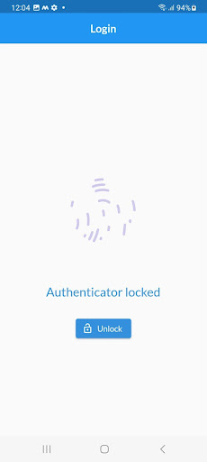 Authenticator Screen 3