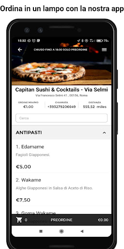 Android application Roma Dark Kitchen screenshort