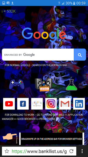 Android application Good Browser screenshort