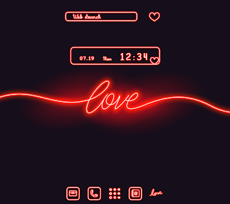 Cool Wallpaper Neon Love Theme 1.0.2 APK + Mod (Unlimited money) إلى عن على ذكري المظهر