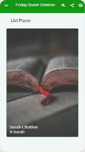 Android application Friday Surah Citation screenshort