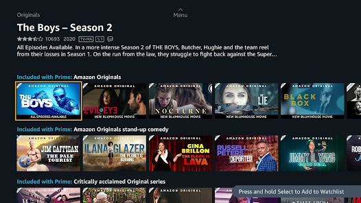 Prime Video – Android TV Gallery 1
