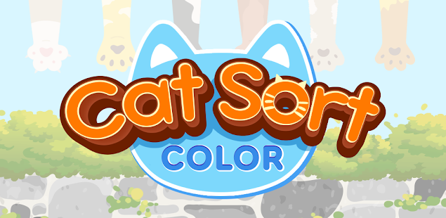猫の色の並べ替えパズルスクリーンショット 
