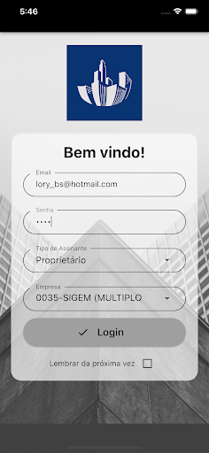 Android application Portal da Administradora screenshort