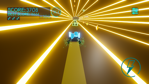 Neon Tunnel Infinite Car Ride