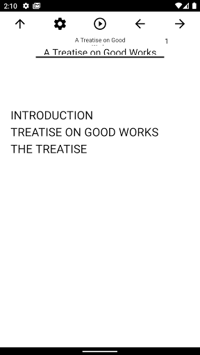 Android application Book, A Treatise on Good Works screenshort