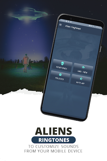 Android application Alien ringtones, alien sounds screenshort