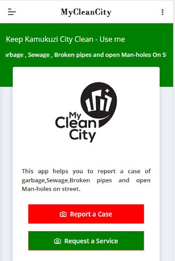 Android application My Clean City screenshort