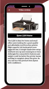Epson L220 Printer| Guide