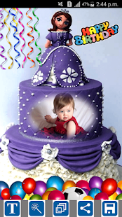 cadre de gâteau d'anniversaire Capture d'écran