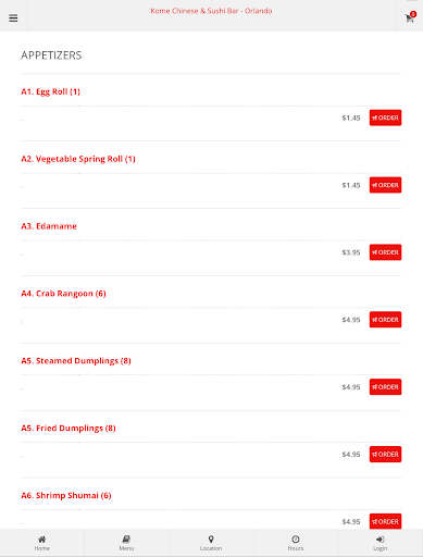 Kome Chinese and Sushi Bar