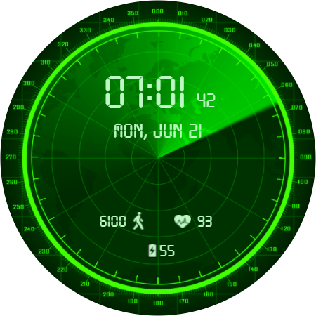 Watch Face Radar Screen 3