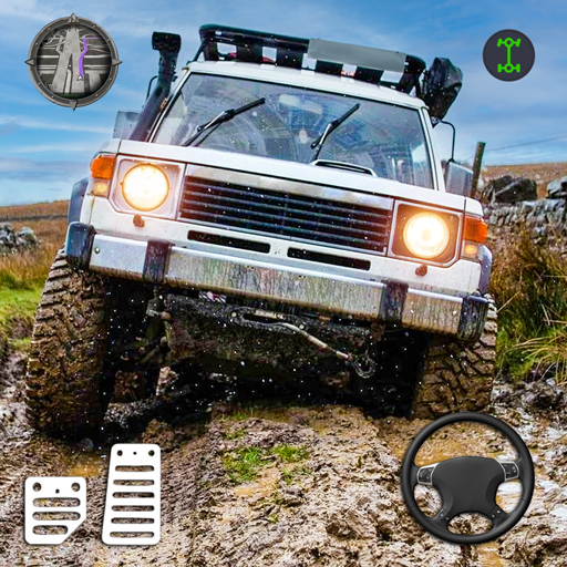 4x4 car driving simulator Game logo
