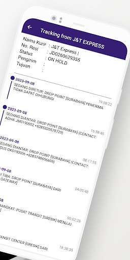 Cek Resi Express Screen 2