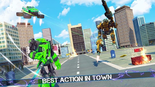 Flying Robot Monster Truck Battle 2019 10