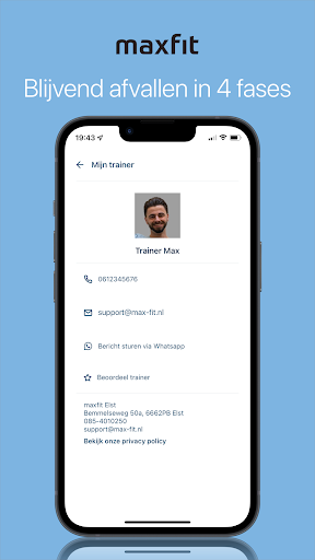 maxfit app Screen 3
