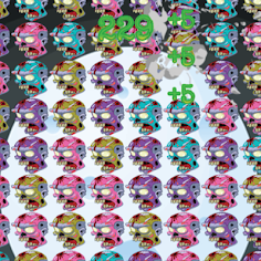 Zombie Crush 3-zombie heads ma - Screenshot 1