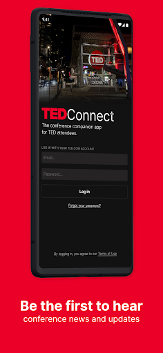 Screenshot of TEDConnect