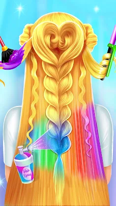 Braided Hair Salon MakeUp Game - Screenshot 4