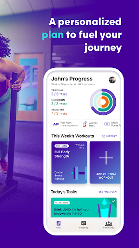 Screenshot of AF App