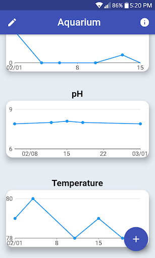 Android application Aquarium Results screenshort