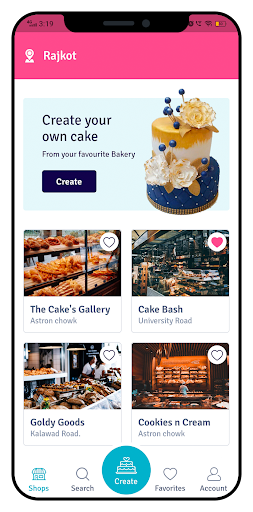 Android application UpCake - Custom Cake Online screenshort