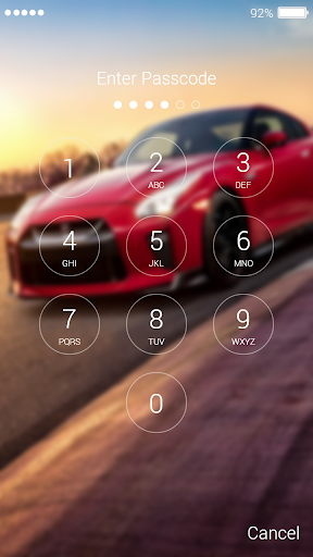 Supercar Lock Screen