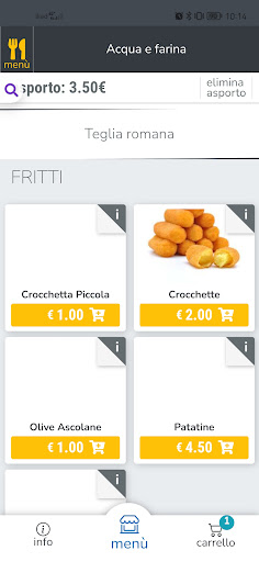 Android application Acqua e Farina Civitavecchia screenshort