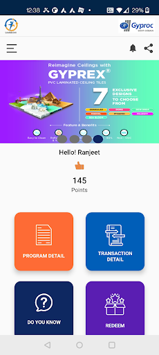 Android application Gyproc Samriddhi screenshort