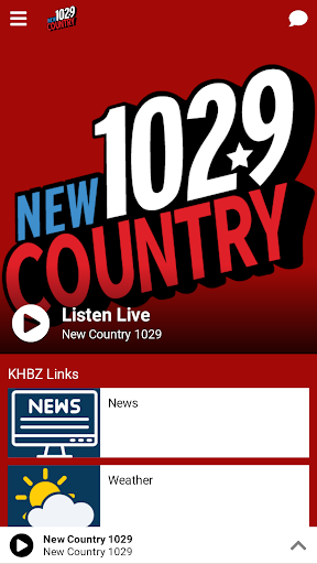 Android application New Country 1029 screenshort