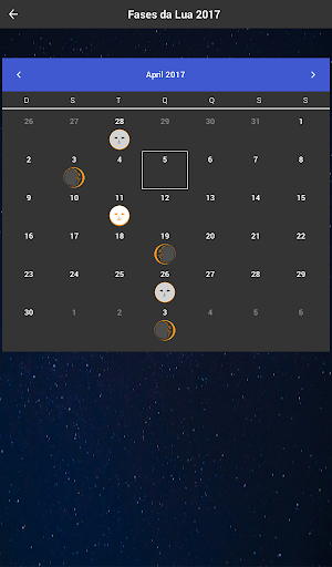 Fases da Lua com Widget Screen 2