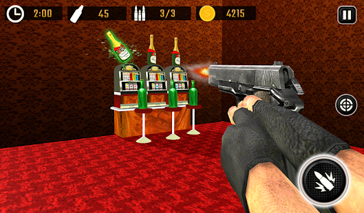 Bottle Shoot Game Gun Shooting Screenshot