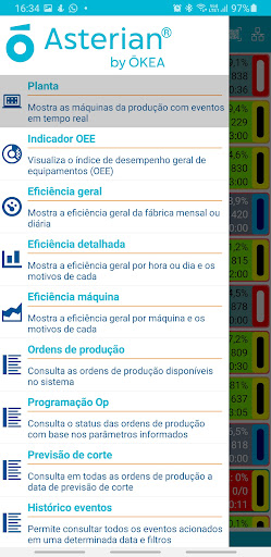 Android application ÓKEA Asterian screenshort
