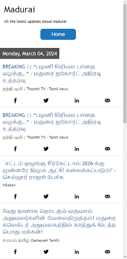 Android application Madurai News screenshort