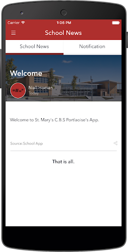 St. Marys C.B.S, Portlaoise Screen 2