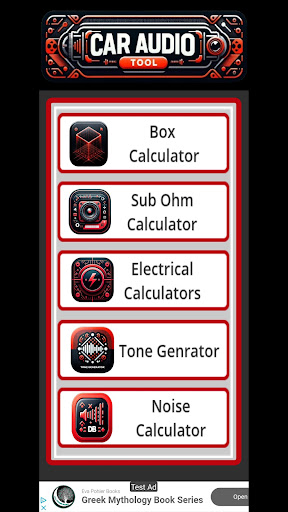 Android application Car Audio Tool v2 screenshort