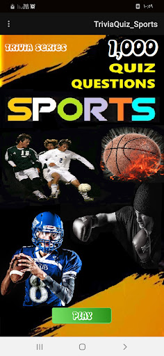 Android application questions in sports screenshort