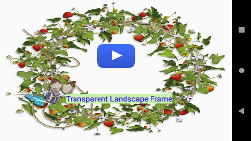 Android application Transparent landscape frame screenshort