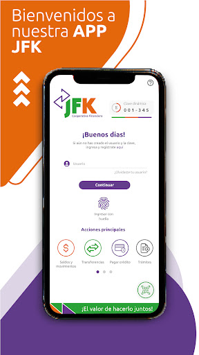 Android application JFK Móvil screenshort