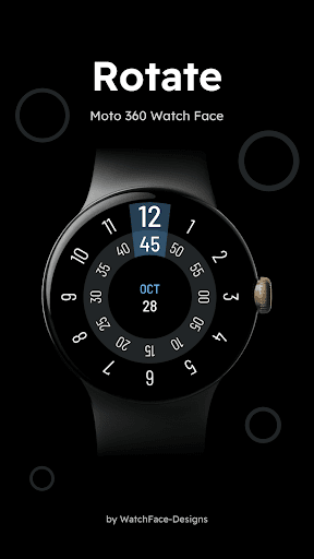 Android application Rotate - Digital Watch Face screenshort