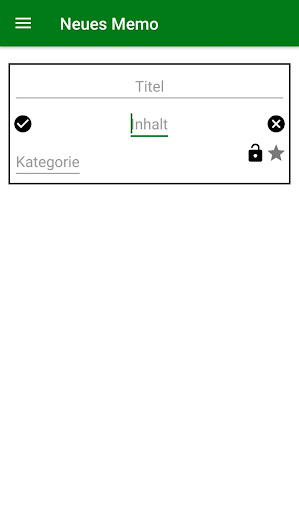 Android application Memos screenshort