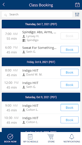 Indigo Fitness Screen 2