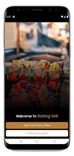 Sizzling Grill Screen 2
