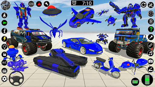 Android application Robot Car Transformers Game screenshort